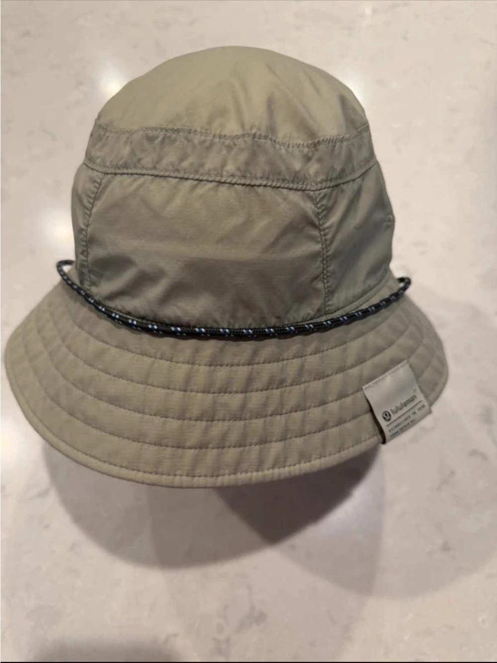 lululemon athletica Tan Bucket Hat with Reflective Cord Detail